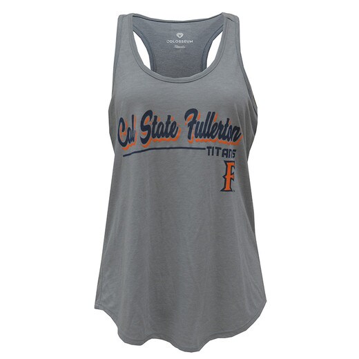 Colosseum Mila Racerback Tank Top - Grey Heather